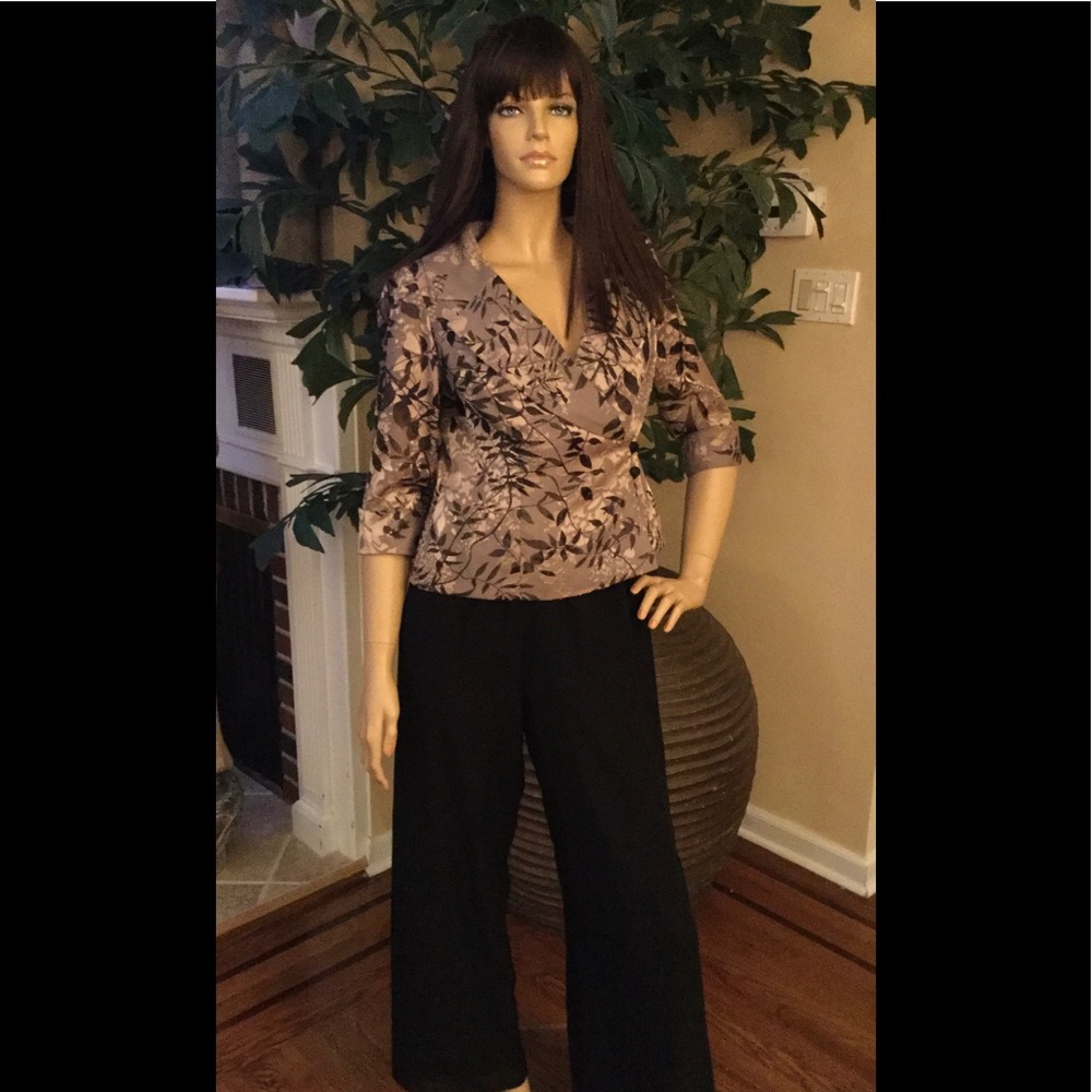 Alex Evenings Petite Pant & Top Set P/S